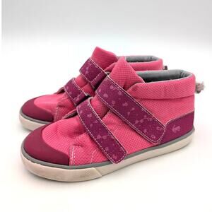 See Kai Run Dean Adapt II Adaptive High Top Sneaker Kids' Hot Pink Size US1 EU32